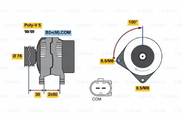 Alternator (0 121 715 030)