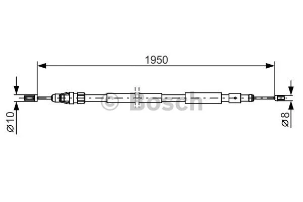 Cable Pull, parking brake (1 987 482 320)