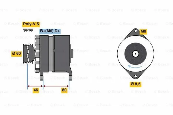 Alternator (9 120 080 172)