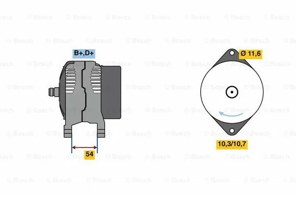 Alternator (0 986 080 630)