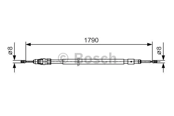 Cable Pull, parking brake (1 987 482 112)