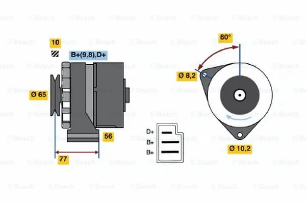 Alternator (0 986 031 080)