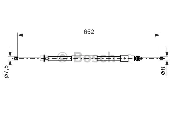 Cable Pull, parking brake (1 987 477 579)