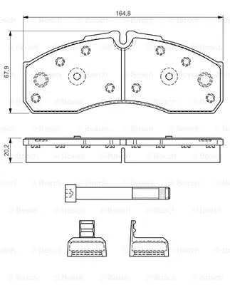Brake Pad Set, disc brake (0 986 494 548)