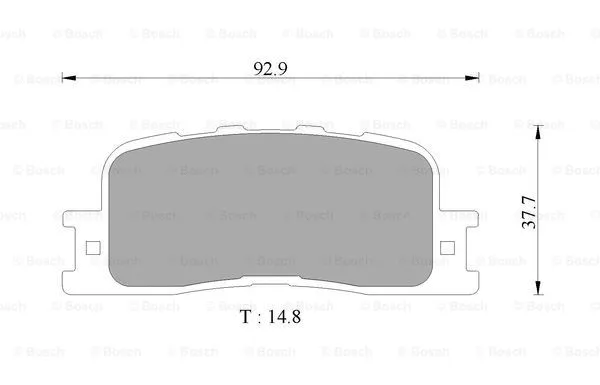 Brake Pad Set, disc brake (0 986 AB9 327)