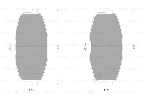 Brake Pad Set, disc brake (0 986 AB1 026)