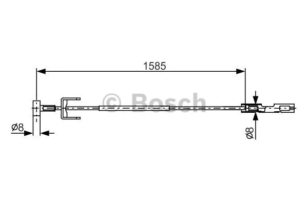 Cable Pull, parking brake (1 987 482 145)