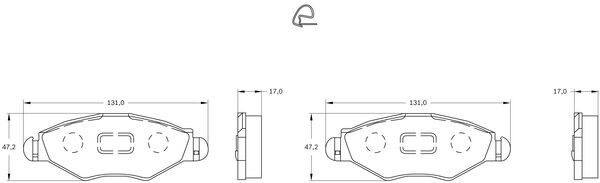 Brake Pad Set, disc brake