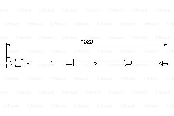 Warning Contact, brake pad wear (1 987 474 976)