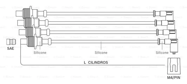 Ignition Cable Kit (F 000 99C 087)