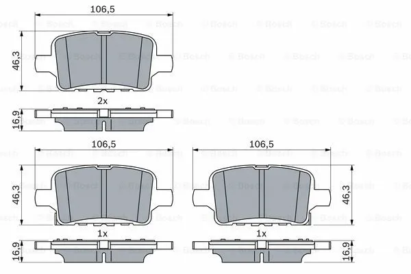 Brake Pad Set, disc brake