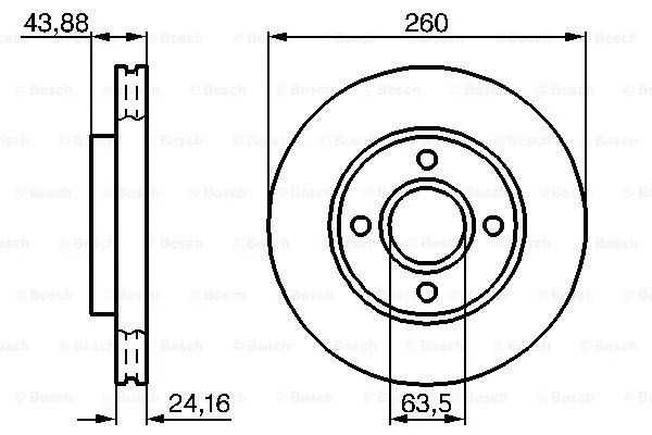 Brake Disc (0 986 478 671)
