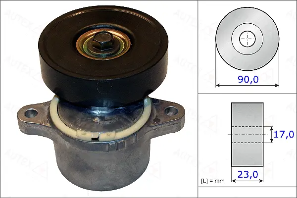 Belt Tensioner, V-ribbed belt (654888)