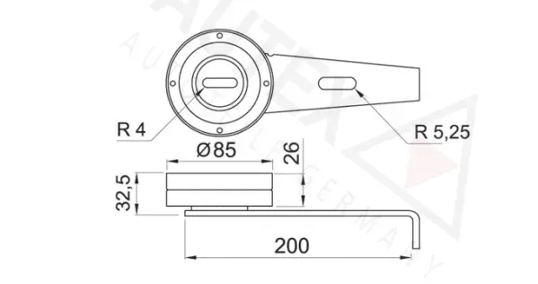 Tensioner Pulley, V-ribbed belt