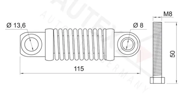 Vibration Damper, V-ribbed belt (654474)