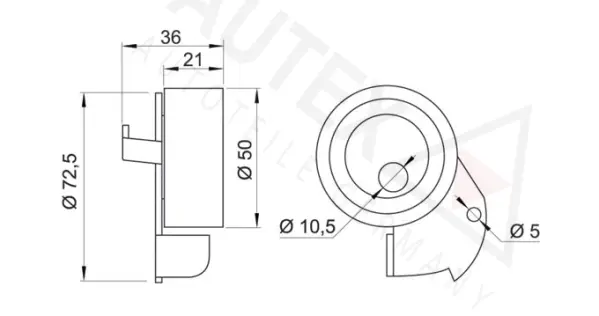 Tensioner Pulley, timing belt