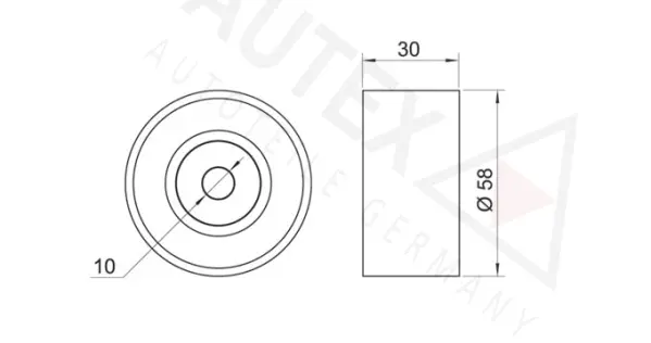 Deflection/Guide Pulley, timing belt