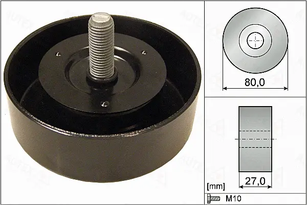 Deflection/Guide Pulley, V-ribbed belt (655084)