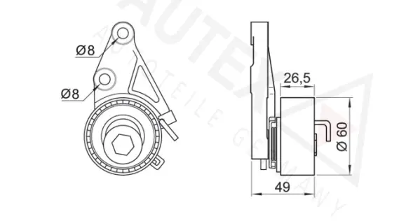 Tensioner Pulley, timing belt