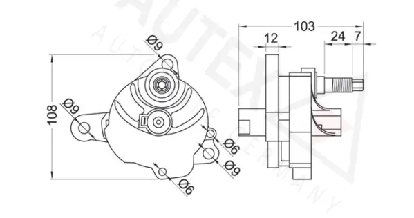 Belt Tensioner, V-ribbed belt
