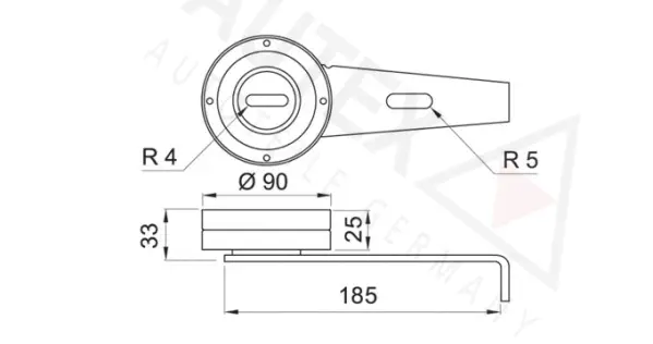 Tensioner Pulley, V-ribbed belt