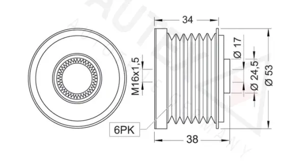 Alternator Freewheel Clutch (654185)
