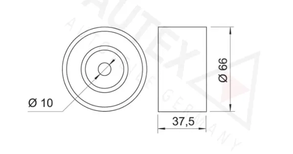 Deflection/Guide Pulley, timing belt