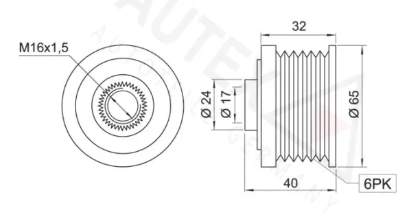 Alternator Freewheel Clutch (654339)