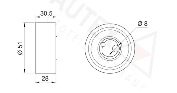Tensioner Pulley, timing belt
