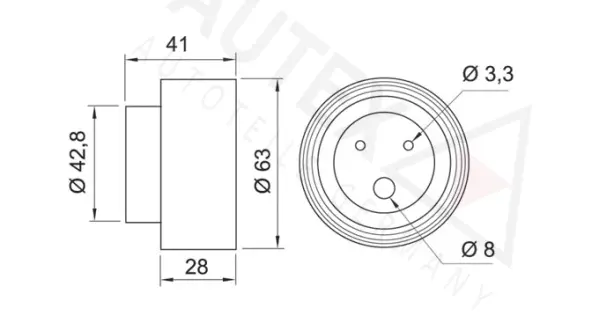 Tensioner Pulley, timing belt
