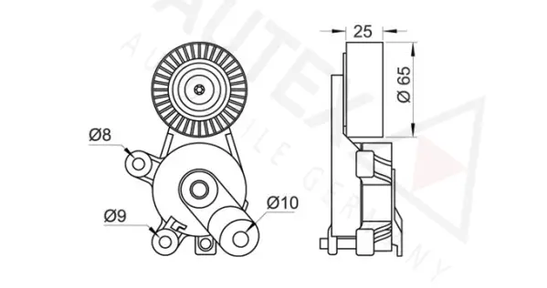 Belt Tensioner, V-ribbed belt