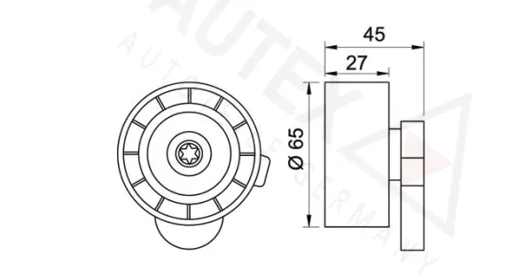 Tensioner Pulley, V-ribbed belt