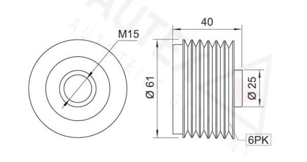 Alternator Freewheel Clutch