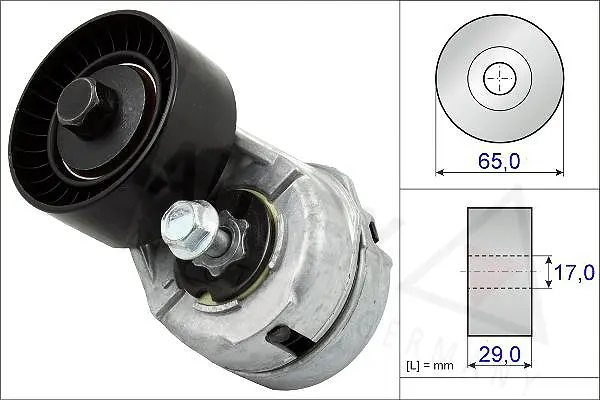 Belt Tensioner, V-ribbed belt (601347)