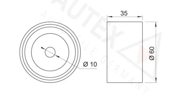 Deflection/Guide Pulley, timing belt