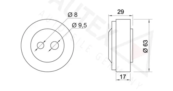 Tensioner Pulley, V-ribbed belt