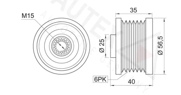 Alternator Freewheel Clutch (654291)