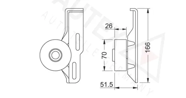 Tensioner Pulley, V-ribbed belt