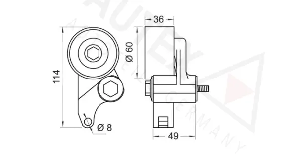 Tensioner Pulley, timing belt