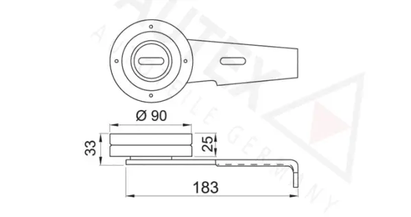 Tensioner Pulley, V-ribbed belt