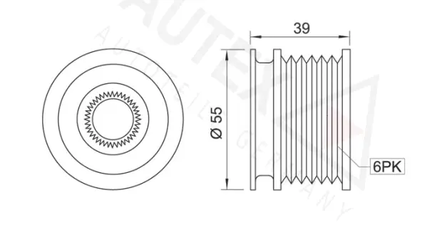 Alternator Freewheel Clutch