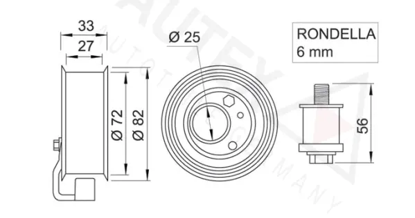 Tensioner Pulley, timing belt