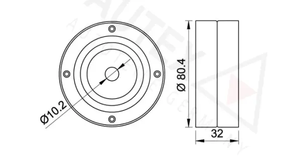 Deflection/Guide Pulley, timing belt