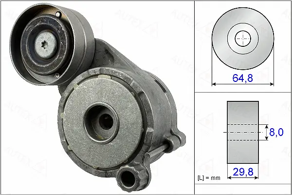 Belt Tensioner, V-ribbed belt (654966)