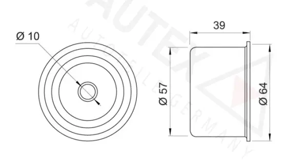 Deflection/Guide Pulley, timing belt