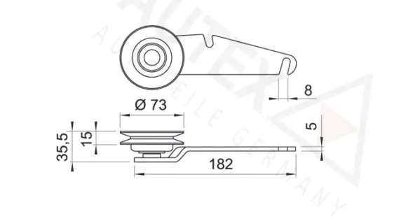 Tensioner Pulley, V-belt