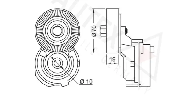 Belt Tensioner, V-ribbed belt