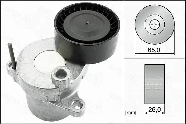 Belt Tensioner, V-ribbed belt (655099)