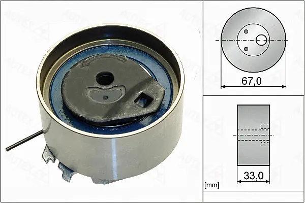 Tensioner Pulley, timing belt (654854)