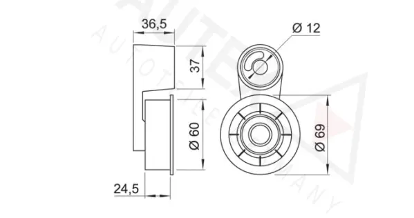Tensioner Pulley, timing belt